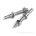 S304Wedge Anchor Bolt con Nutbolt con NutandWasher